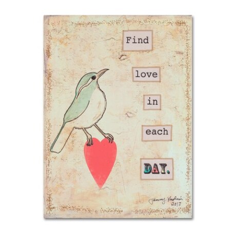 Trademark Fine Art Tammy Kushnir 'Find Love In Each Day' Canvas Art, 18x24 ALI11086-C1824GG